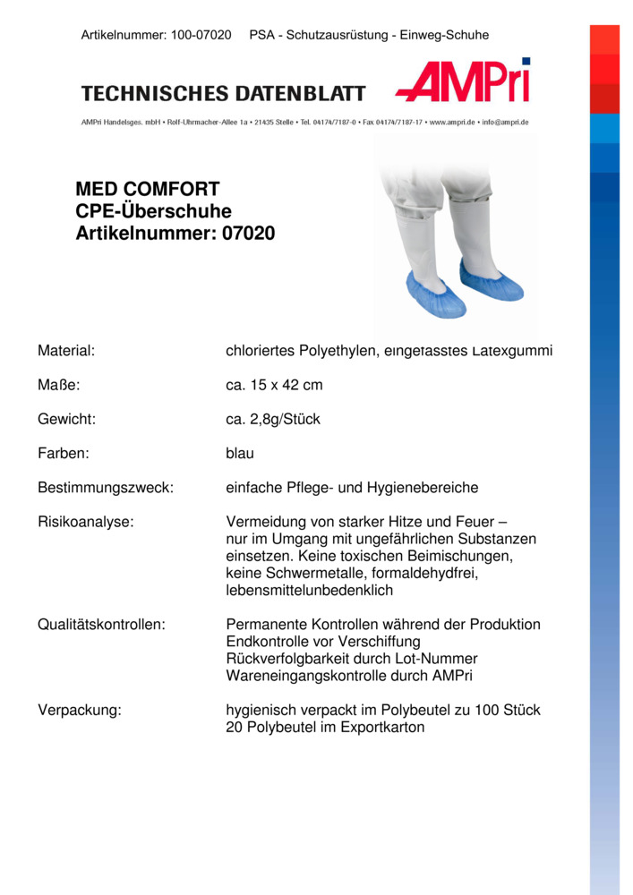 Datenblatt Zertifikat