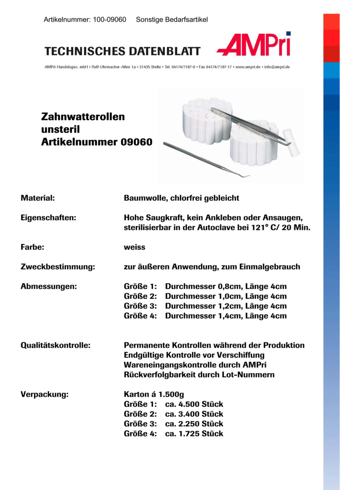 Datenblatt Zertifikat