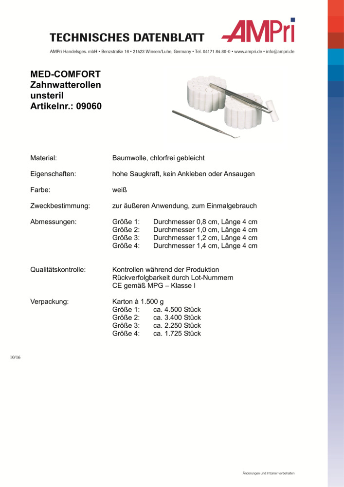 Datenblatt Zertifikat