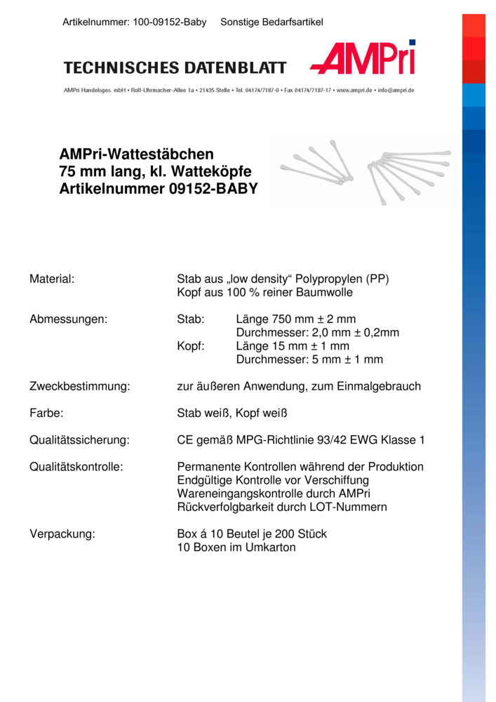 Datenblatt Zertifikat