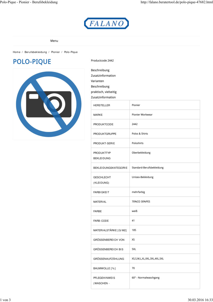 Datenblatt Zertifikat