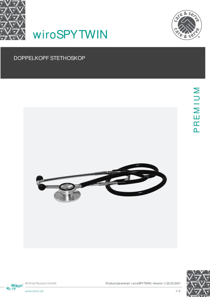 Datenblatt Zertifikat