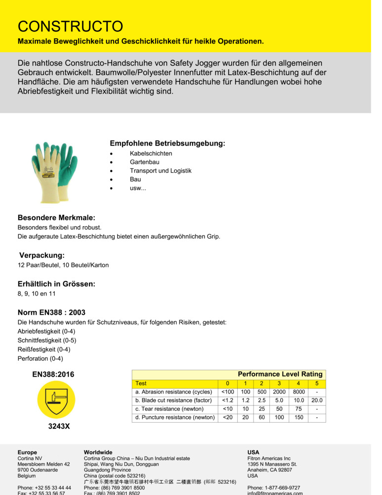 Datenblatt Zertifikat