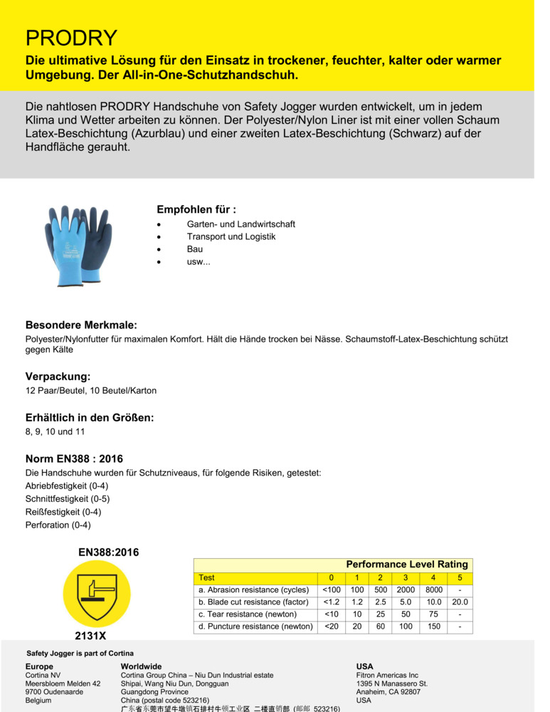 Datenblatt Zertifikat