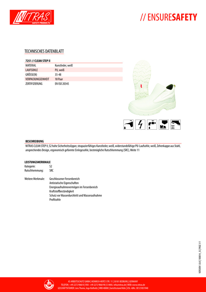 Datenblatt Zertifikat