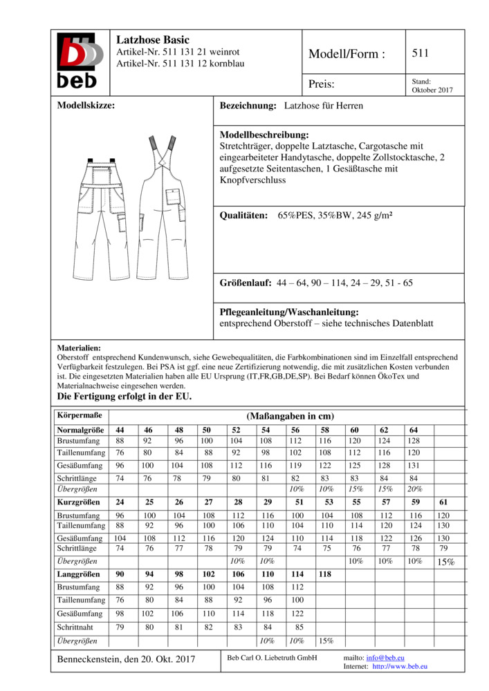 Datenblatt Zertifikat