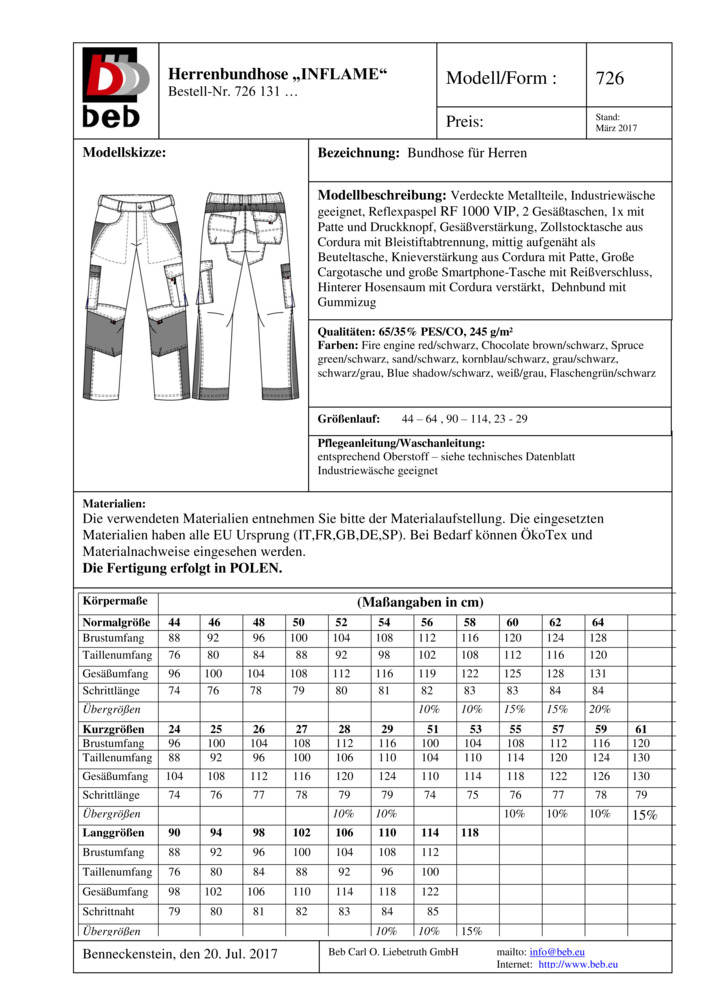 Datenblatt Zertifikat