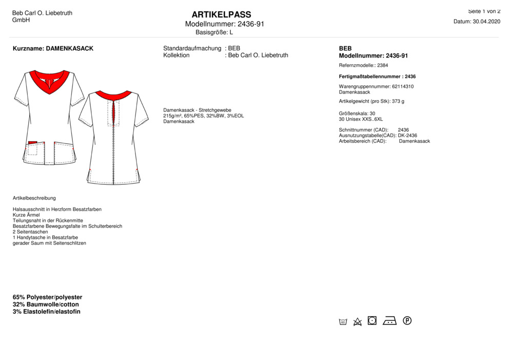 Datenblatt Zertifikat