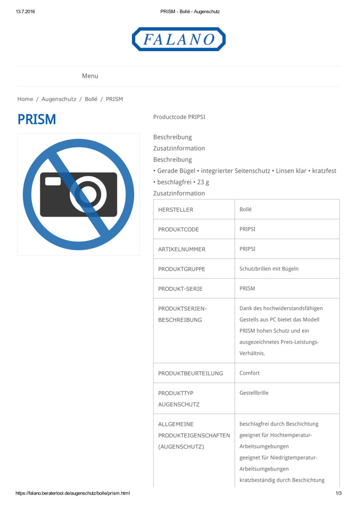 Datenblatt Zertifikat