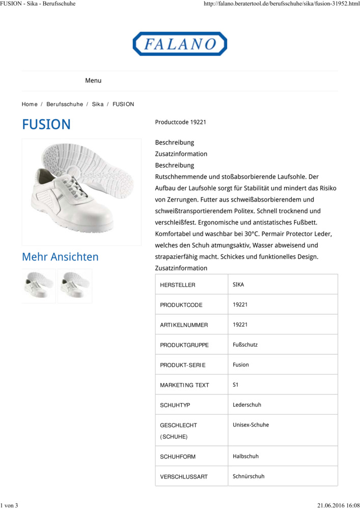 Datenblatt Zertifikat