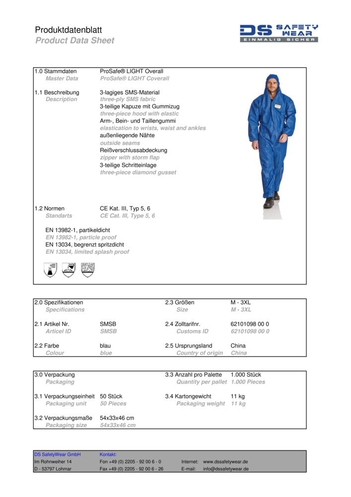 Datenblatt Zertifikat