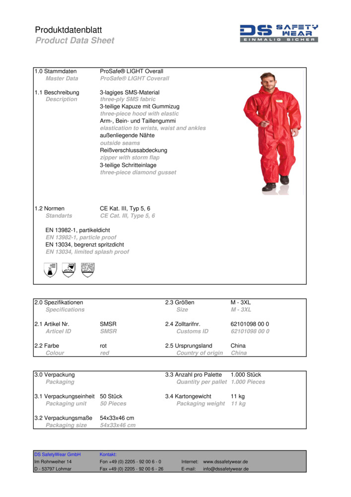 Datenblatt Zertifikat