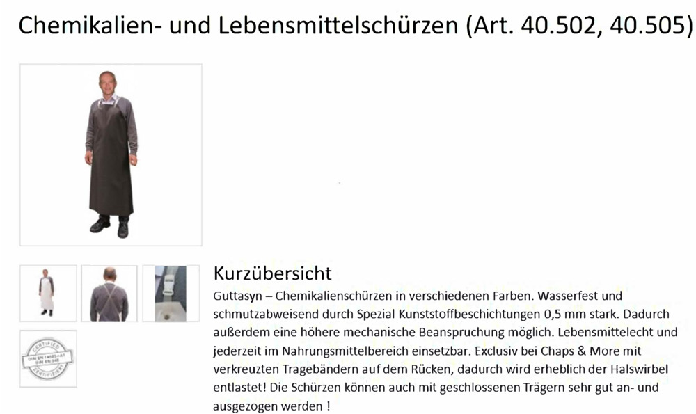 Datenblatt Zertifikat