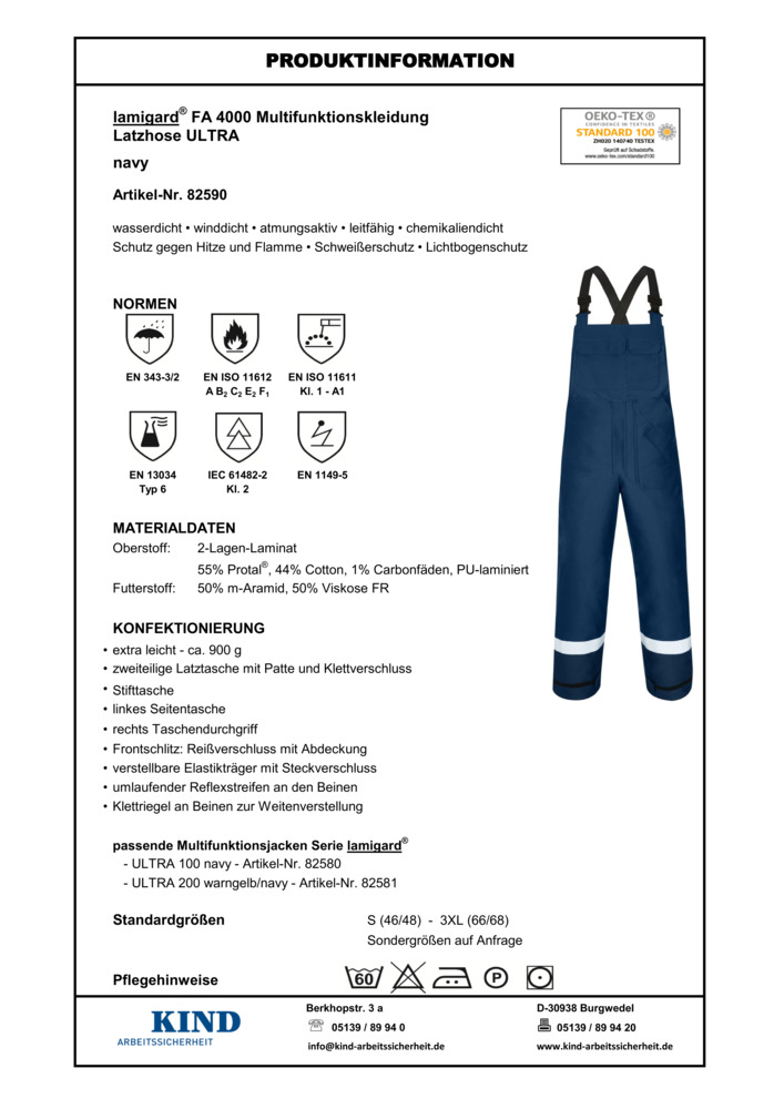 Datenblatt Zertifikat