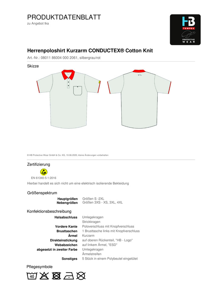 Datenblatt Zertifikat