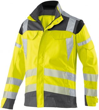 KBLER-Workwear-REFLECTIQ Warn-Schutz-Bund-Jacke, warngelb / anthrazit