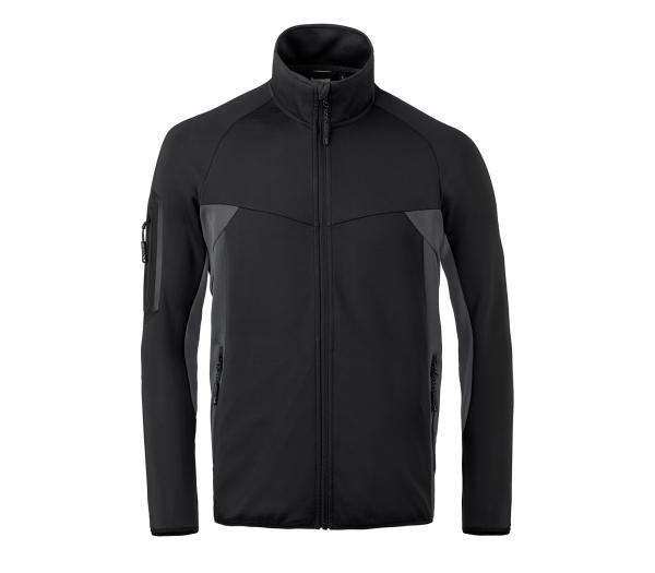 KBLER- Athletiq Stretchjacke, ca. 260g/m, schwarz/ anthrazit
