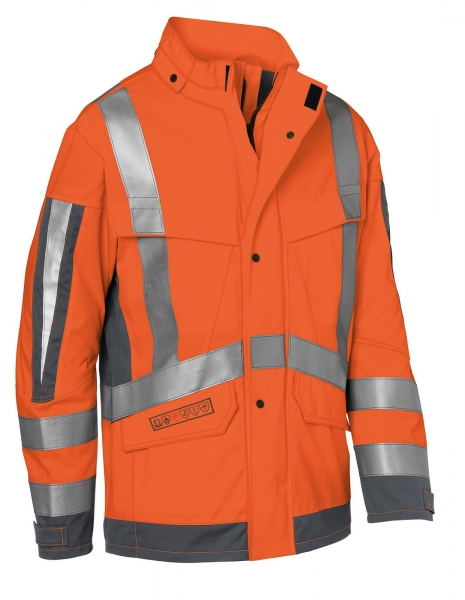 KBLER-Wetterjacke arc2, Protectiq High Vis, ca. 300g/m, warnorange/anthrazit