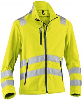 KBLER-Workwear-REFLECTIQ Warn-Schutz-Fleece-Jacke, warngelb