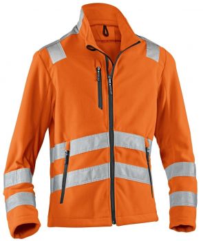 KBLER-Workwear-REFLECTIQ Warn-Schutz-Fleece-Jacke, warnorange