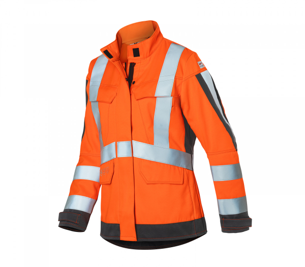 KBLER- Damenjacke, PROTECTIQ HIGH VIS, arc1, PSA 3, ca. 260 g/m, warnorange, anthrazit