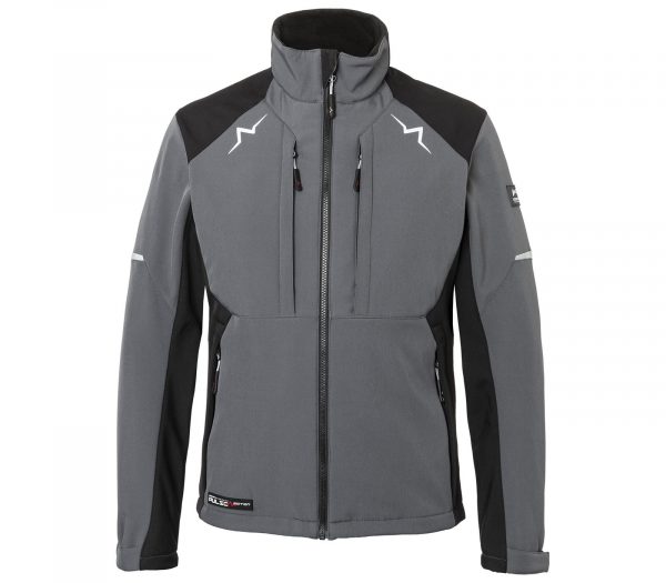 KBLER-PULSE Softshell Jacke Herren, 320 g/m, anthrazit/schwarz