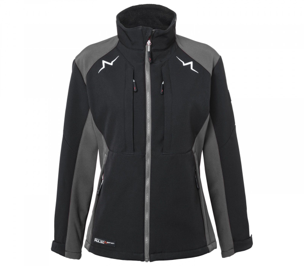 KBLER-PULSE Softshell Jacke Damen, 320 g/m, schwarz/anthrazit