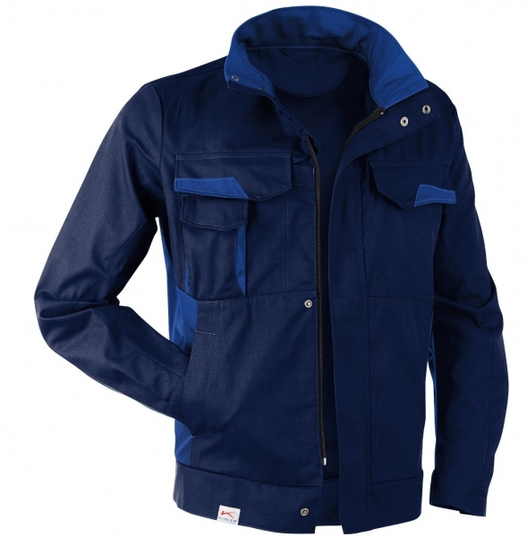 KBLER-Workwear-Arbeits-Berufs-Bund-Jacke, Vita cotton+ Jacke, ca. 305g/m, dunkelblau/kbl.blau