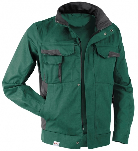 KBLER-Workwear-Arbeits-Berufs-Bund-Jacke, Vita cotton+ Jacke, ca. 305g/m, moosgrn/anthrazit