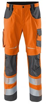 KBLER-Workwear-REFLECTIQ Warn-Schutz-Bundhose, warnorange / anthrazit