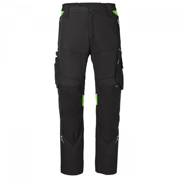 KBLER PULSE POWER Bundhose, 285 g/m, schwarz/neongrn