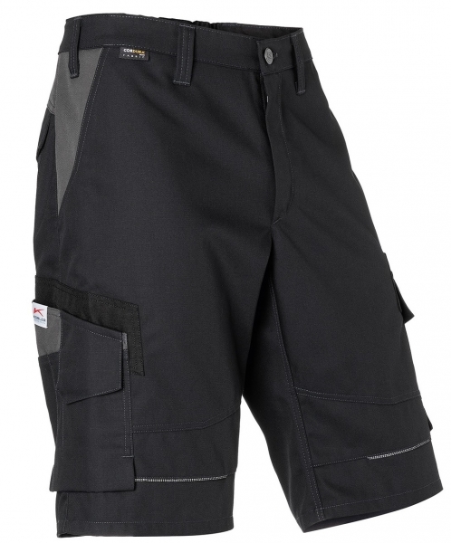 KBLER-Workwear-Arbeits-Berufs-Shorts, Innovatiq, 295 g/m, schwarz/anthrazit