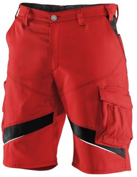 KBLER-Workwear-Activiq-Arbeits-Berufs-Shorts, ca. 270g/m, mittelrot/schwarz