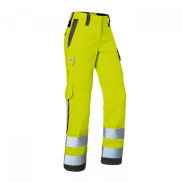 KBLER- Damenhose, PROTECTIQ HIGH VIS, arc1, PSA 3, ca. 260 g/m, warngelb/ anthrazit