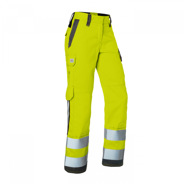 KBLER- Damenhose, PROTECTIQ HIGH VIS, arc2, PSA 3, ca. 320 g/m, warngelb/ anthrazit