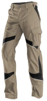 KBLER-Workwear-Damen-Arbeits-Berufs-Bund-Hose, Activiq, ca. 270g/m, sandbraun/schwarz