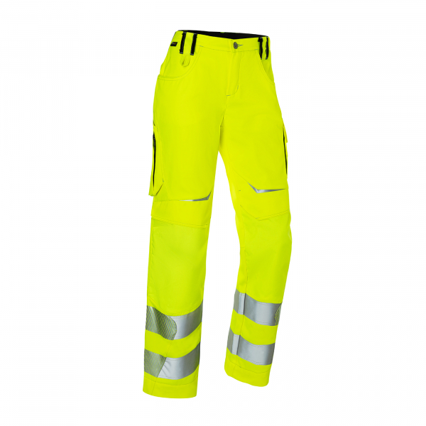 KBLER- Damenhose, REFLECTIQ, PSA 2, ca. 270 g/m, warngelb