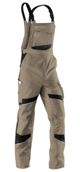 KBLER-Activiq-Latzhose, ca. 270g/m, sandbraun/schwarz