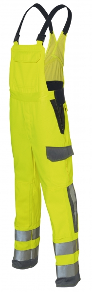 KBLER-Latzhose arc2, Protectiq High Vis, ca. 320g/m, warngelb/anthrazit