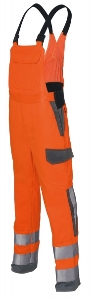 KBLER-Latzhose arc2, Protectiq High Vis, ca. 320g/m, warnorange/anthrazit