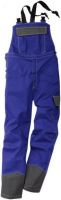 KÜBLER-Workwear-Schweißer-Arbeits-Schutz-Berufs-Latz-Hose, Safety X6, MG350, kornblau/anthrazit