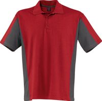 KÜBLER-Workwear-Polo-Shirt Shirt Dress, MG 190, mittelrot/anthrazit
