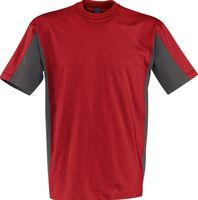 KÜBLER-Workwear-T-Shirt Shirt Dress, MG 160, mittelrot/anthrazit