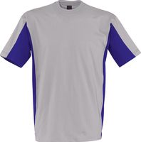KÜBLER-Workwear-T-Shirt Shirt Dress, MG 160, hellgrau/kornblau