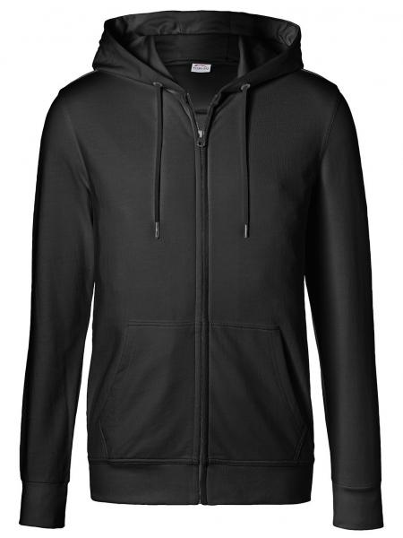 KBLER-Workwear-Kapuzen-Sweatjacke, 300 g/m, schwarz