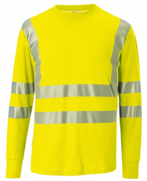 KBLER-Warn-Schutz, REFLECTIQ Langarmshirt, PSA 2, ca.180g/m, warngelb