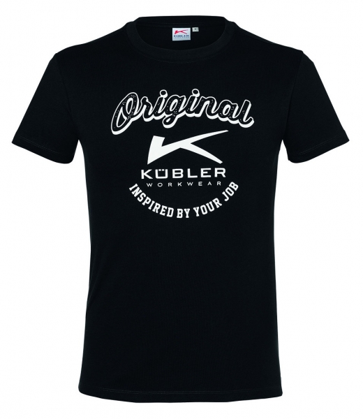 KBLER-Workwear-T-Shirts Print, 200 g/m, schwarz