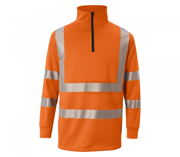 KBLER-Zip-Sweatshirt REFLECTIQ, PSA 2, ca. 310 g/m, warnorange