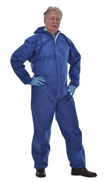 zetDress-Einweg-Schutz-Bekleidung, Einmal-Maler-Overall, Tritex Pro blau, VE = 25 Stck
