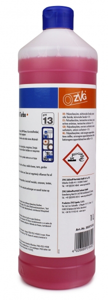 ZVG-zetClean-Reinigung-Desinfektion, Intensivreiniger, ZET-Turbo,Kraftreiniger, Fl. a`1000 ml, VE = 12 Stück